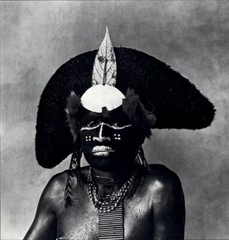 1984 Irving Penn New Guinea Enga Warrior 1970 Headdress Art Photo Engraving