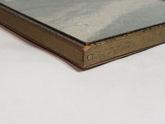 Vintage Photo Dirt Road Countryside House Hills Hand-Colored?