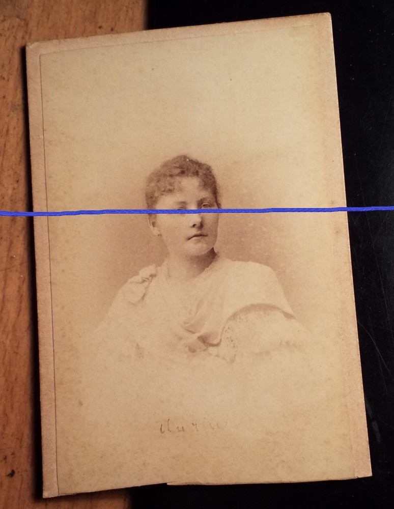 Amalie Zimmermann as a young woman portrait/CDV J. Grimm Offenburg i. B.