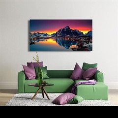 Nature Wall Art Colorful Lake Mountain Picture Canvas Prints Poster Landscape…