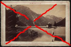 Kabinett-Foto-Raibler-See-Kärnten-Österreich-Alois Beer-Klagenfurth-1885-