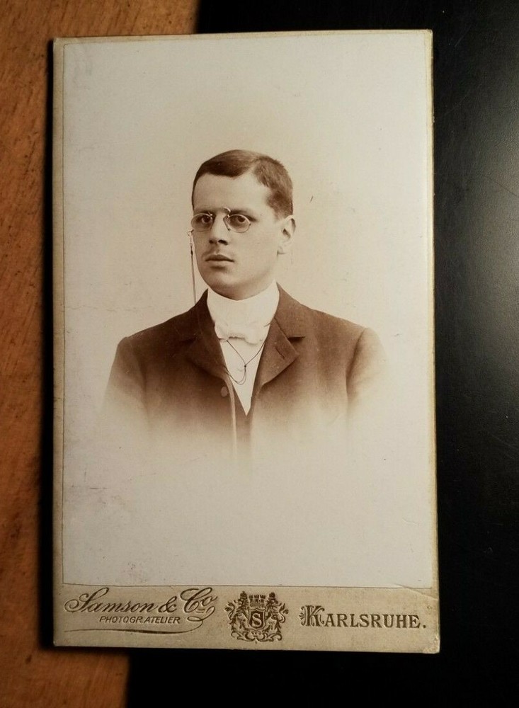 Alfons Sommer from Erisdorf as a young man – Zwicker CDV Samson & Co. Karlsruhe