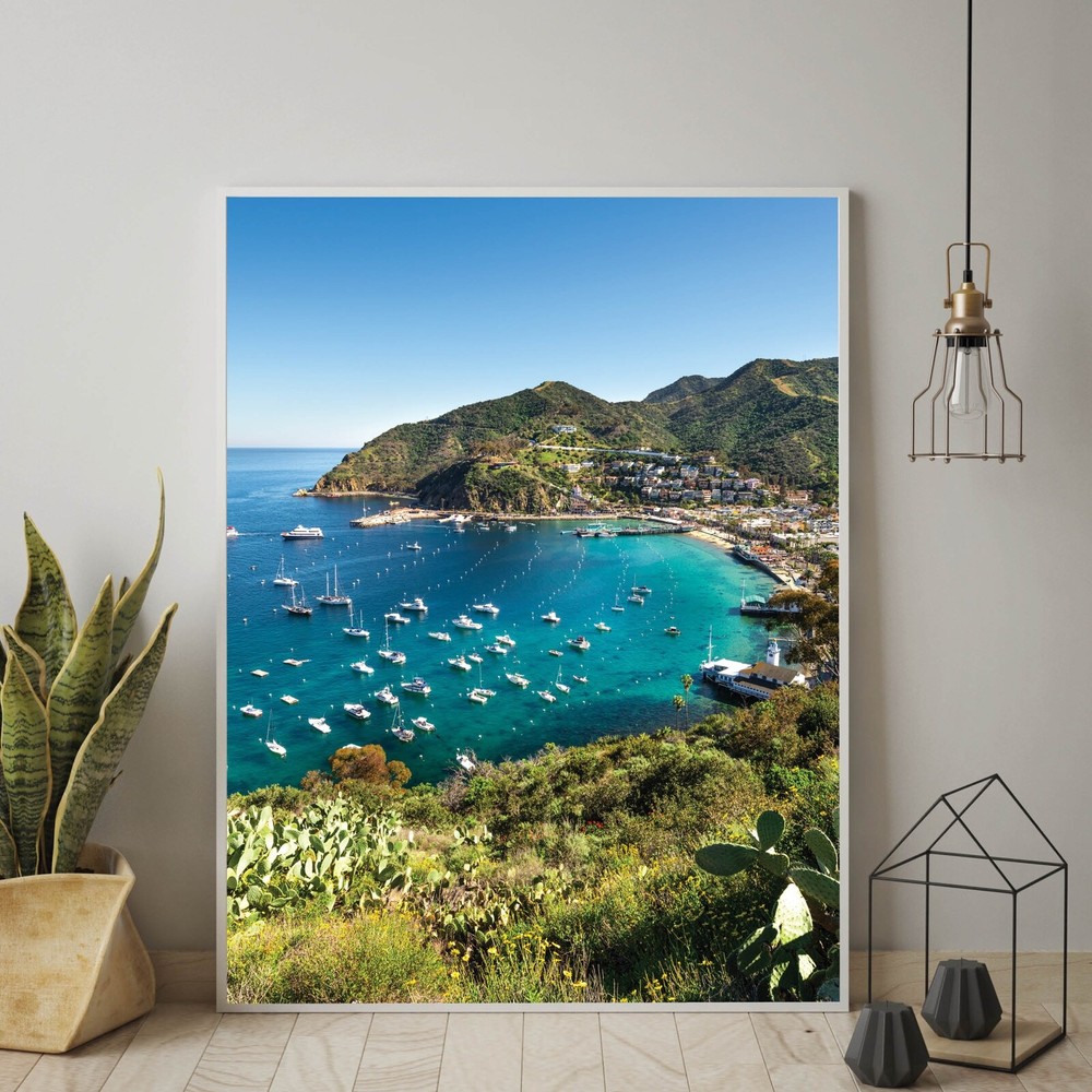 Channel Islands Avalon Photo Print, Santa Catalina Island, Crescent Beach Art