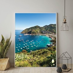 Channel Islands Avalon Photo Print, Santa Catalina Island, Crescent Beach Art