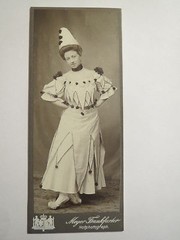 Wesel – 1905 – Woman Dressed as Clown – Costume – Fancy Dress – Portrait / CDV