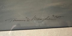 Thomas Mangelsen «EAGLE DIVING» Photograph Is 19×16 201/850 Signed