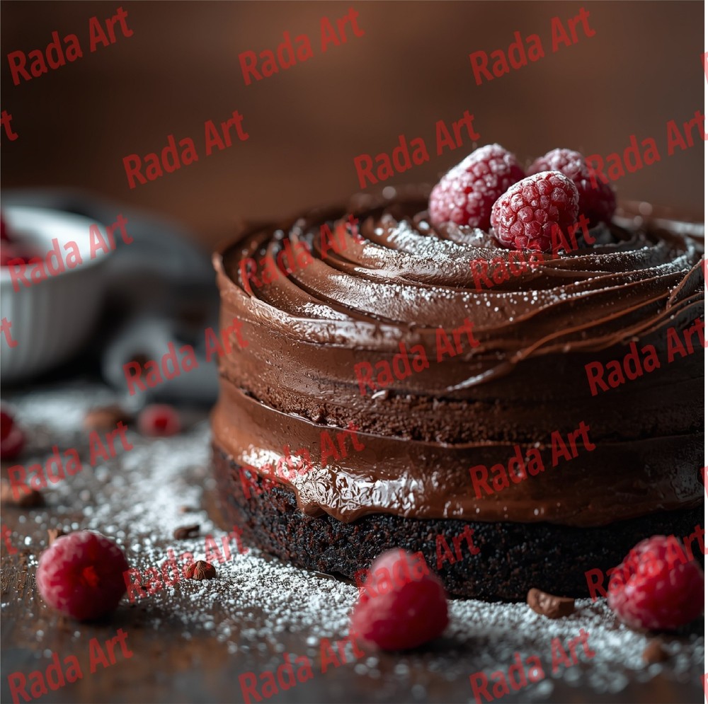 Digital Image For Frame Art Ai Picture Photo Wallpaper Desktop Chocolate Cake