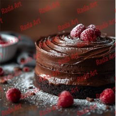 Digital Image For Frame Art Ai Picture Photo Wallpaper Desktop Chocolate Cake