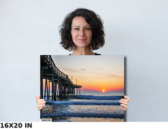 Piering into the Sunrise Ocean limited edition nature wall decor photography