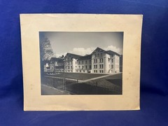 Old contemporary document large photo 22 x 16.8 cm Uznach St. Gallen asylum home hospital