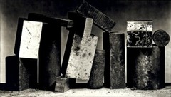 1984 Irving Penn Steel Blocks Still Life Stacked Art Photo Engraving