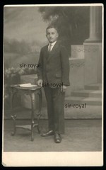 Reichenberg Sudetenland 1929 – young man – 1920s – Liberec – photo post 8×13 cm