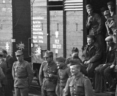 Polish soldiers fleeing from Nazis and Communists in Hungary World War II, by Sz