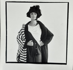 High Fashion Model 13 7/8 x 11 Photograph-C. 1980s-Mark Bugzester