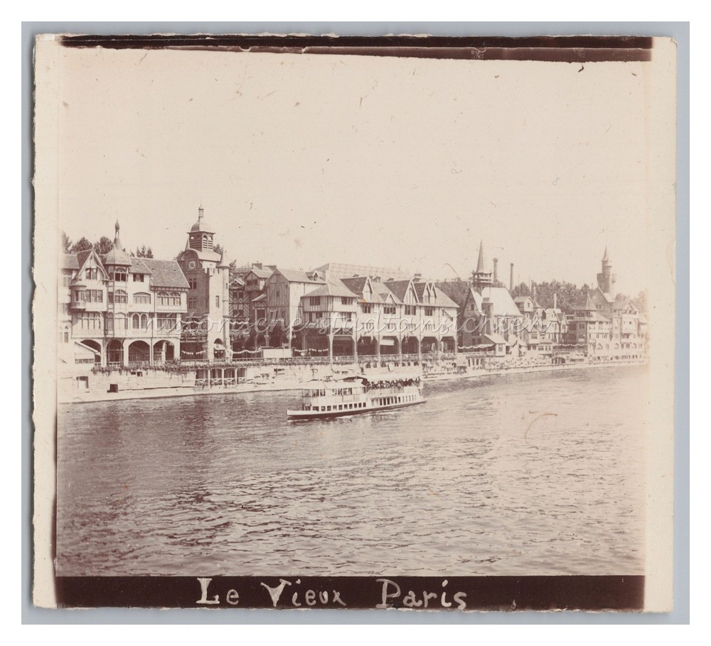 Paris Frankreich 1900 – Weltausstellung Le Vieux Paris – Schiff – Altes Foto
