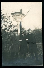 Frankfurt Main 1919 – zwei Herren auf der Marieninsel – 1910er – Foto 8x13cm