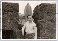 Koblenz around 1960 – Boy at Ehrenbreitstein Fortress – 1950s 1960s Photo 10x7cm