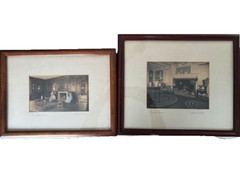 Two Wallace Nutting Signed Photographs «My Fathers Halls» & «Maiden Reveries»