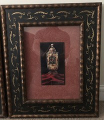 Set of 2 Paragon Picture Gallery French Porcelain Vases Framed Matching Frames