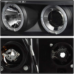 – for 2007-2013 Toyota Tundra 08-17 Sequoia LED Halo Ring Black Housing Projecto