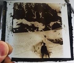 Photo Glass Plaque Early 1900s – Climber 1920s