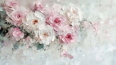 Digital Product 4K Resolution TV Desktop Wallpaper Cactus Roses Abstract