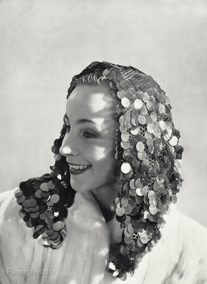 1939 Original PHILIPPE POTTIER Female Hair Fashion Paris Photo Gravure Art 11X14