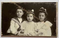 Original CDV photo photograph picture old fashion around 1905 Aachen children young girls