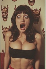 5 ~ 4X6 Glossy HORROR Fine Art ‘ SCREAM QUEEN ‘ Photo FANTASY Set ! 211359093
