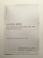 LLOYD ZIFF, DANZIGER GALLERY Exhibition Invite, R. Mapplethorp/P.Smith 2013 Rare