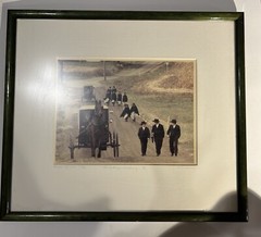 Bill Coleman Signed & Framed Vintage Amish Photograph No. 236