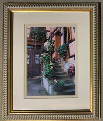 Scanlan Photo Matted Framed «Steps in Time» in Alsace, France