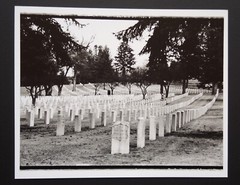 Fine Art Darkroom Print from «Cemetery -14 Unknown Soldiers» Santa Fe, NM