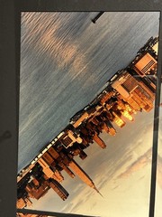 “Manhattan Skyline” David Smith Photography Framed New York City Pair Photos