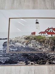 Richard V Korczynski Portland Head Light Maine Matted Photo Print 1999 8×10