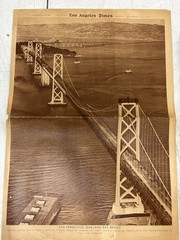 Golden Gate Bridge San Francisco California 1933 1936 L.A Times Art/Press Photo