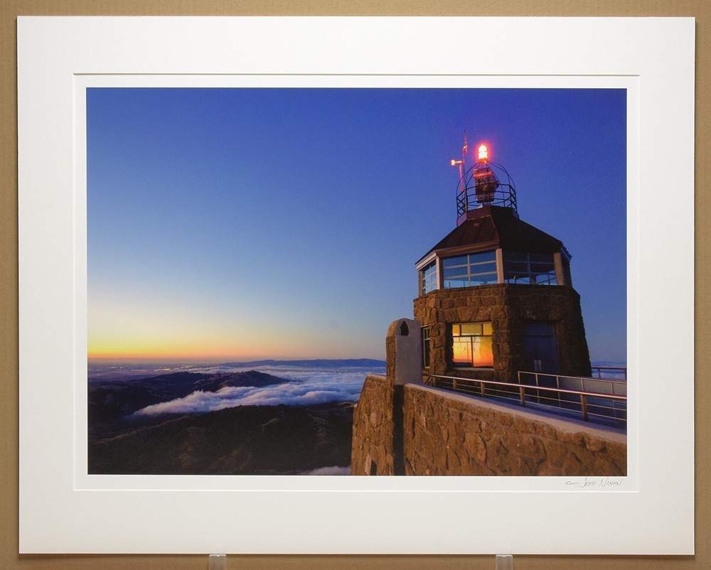 Stunning Jeff Nixon Signed Mount Diablo Forest Lookout, Dawn 17″x24″ Photograph