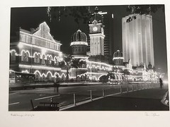 BRUCE BLUM SIGNED B&W Photo Print (8 3/4″X13 «)- Kuala Lumpur at Night»
