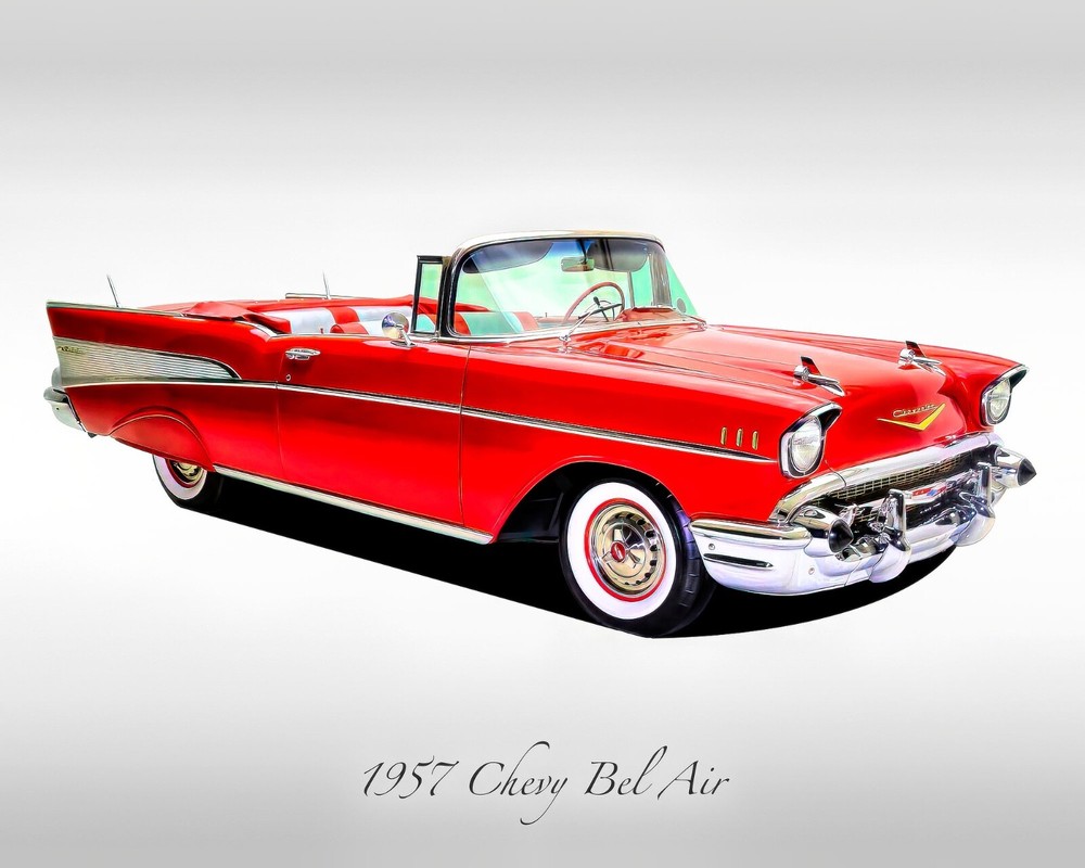 Classic Cars – 1957 Chevy Bel Air – Print