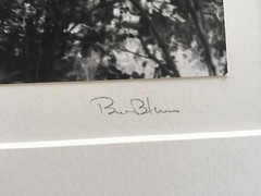 BRUCE BLUM SIGNED B&W Photo Print (13 3/4″X 17 3/4″)-«American Porch «