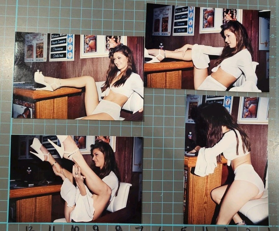4 Vintage Dancer Stripper In Heels Photo Sexy Brunette Photos Snapshots