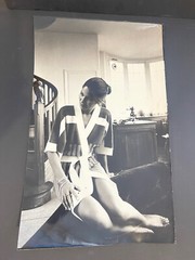 Large Original Silver Print Photo 1970 Vintage Asian Mannequin