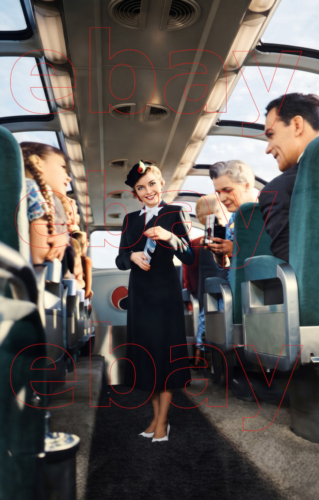 Photo Art Print of the Nurse-Stewardess on the NP’s North Coast Limited in 1948