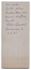 Photograph C. Hartmann, Ilmenau i. Th., portrait young woman Cläre Lauert in white