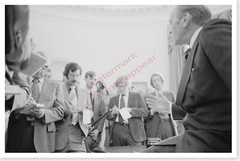 President Gerald Ford 1975 Speaking To Reporters Silver Halide Photo