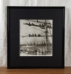 Sailboat «Tovarishch» in Odesa Seaport Photo, Black and White Vintage Photo