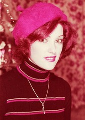 LOT 3x, pretty woman w amazing eyes, vintage fine art slide, dia! 1970’