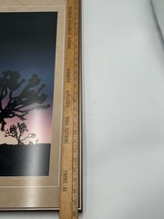 Vtg Large Format Photography Joshua Tree And Full Moon Signed And Numbered 21×29