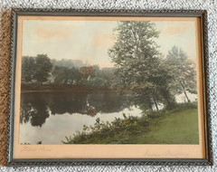 Wallace Nutting Exterior «Still River» Hand Colored Photo