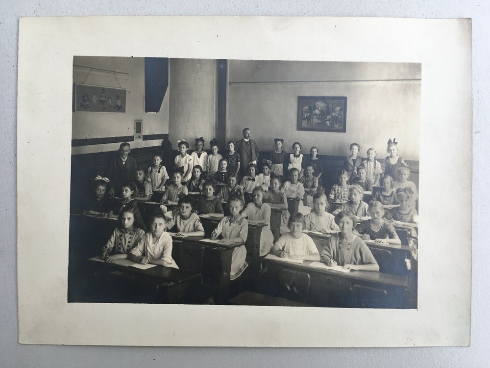 Plattenkamera Foto Original Alte Foto um 1900 22 x16 cm eine Klasse